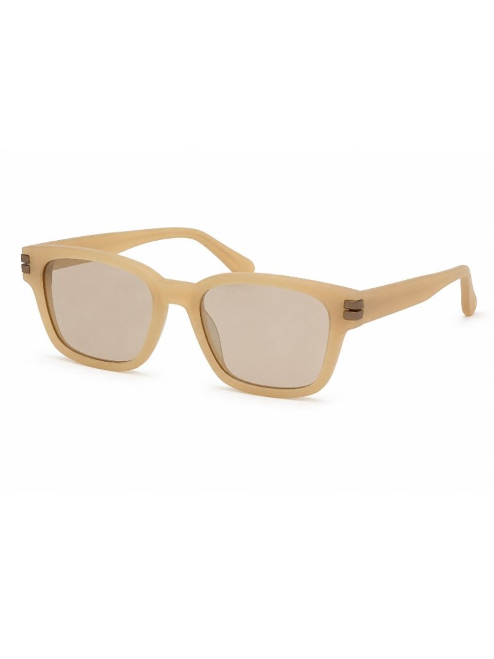 NEW ZEGNA EZ0237 57E Shiny Beige Brown Sunglasses 55mm